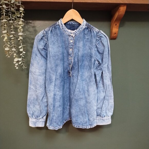 Ganni | Oversized Denim Blouse/ Shirt - Picture 1 of 5